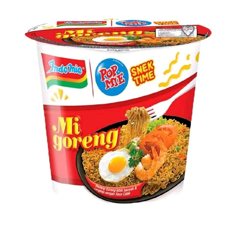 

Pop Mie Mini Snek Time Mi Instan Cup Goreng isi 43 gram