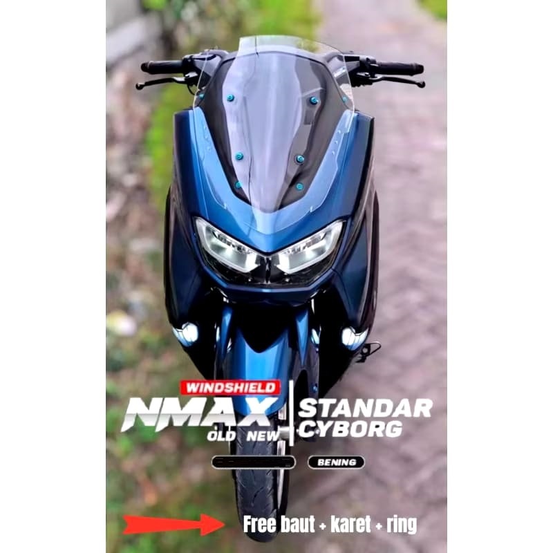 Aksesories Visor Nmax New / Visor Nmax Old / Whinshield Nmax New / Whinshield Nmax Old / GARNIS