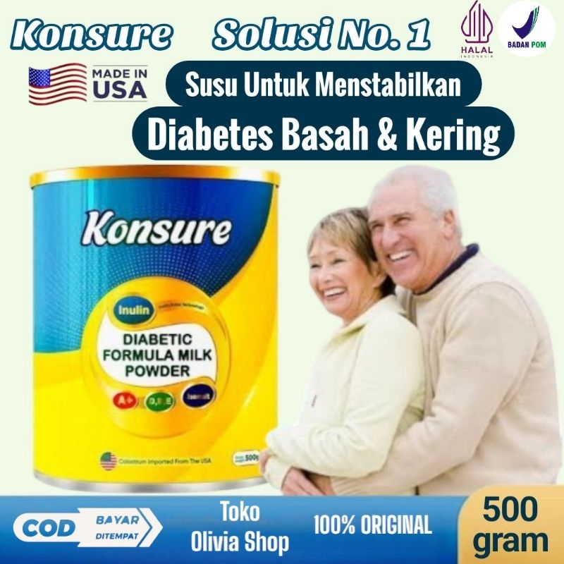 

KONSURE NO. 1 (USA) 100% ORIGINAL Rasa Vanilla (siap kirim 1 kaleng 500g)