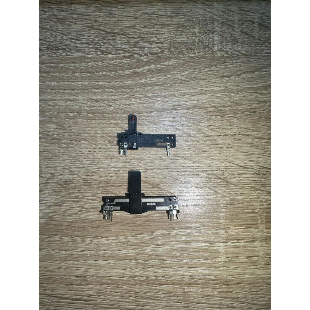 Potensio Geser Mixer Equalizer Mono Stereo kaki 3 kaki 6 + LED 50k 4cm, 100k 5cm centimeter