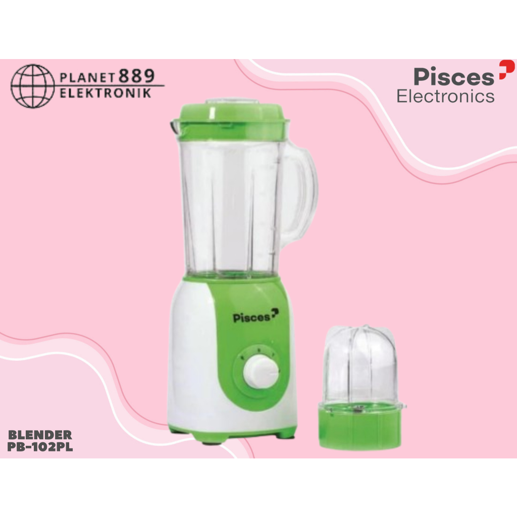 Pisces Blender Plastik 1L 2in1 150W PB102PL