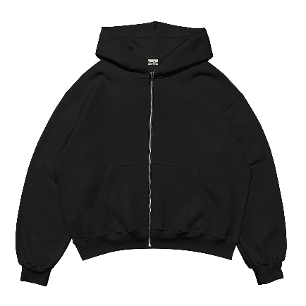 Sejciz Boxy Zipper Hoodie Oversized Black / Hoodie Boxy Oversized/ Hoodie Boxy / Oversized Hoodie Bo