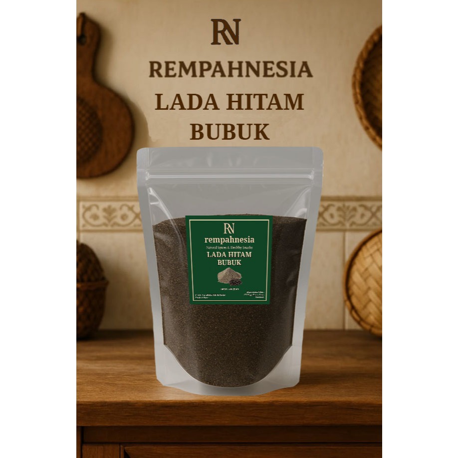 

LADA HITAM BUBUK MURNI / BLACK PEPPER POWDER - KUALITAS PREMIUM (HALAL ASLI TANPA CAMPURAN)