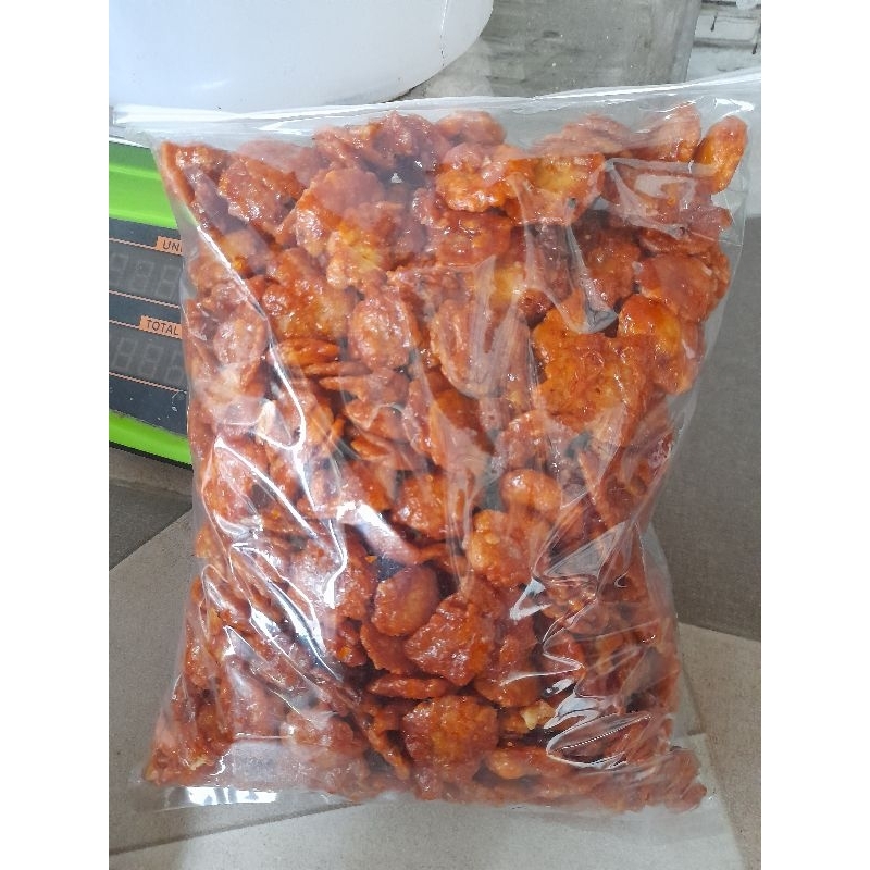 

Emping melinjo pedas manis 1 kg,500 gr,250 gr