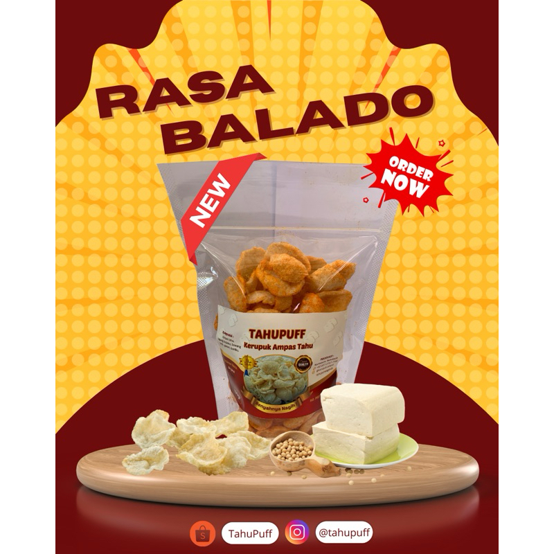 

Kerupuk Ampas Tahu Rasa Balado