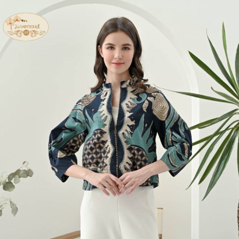 Outer Batik 135 AYU / Jaket Batik / Batik Jumbo / Batik Modern / Batik Wanita