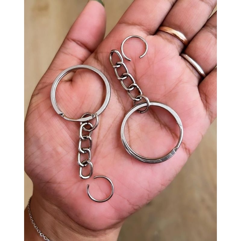 Ring gantungan kunci/Ring gepeng satuan/promo ring gantungan kunci/ring tebal/ ring double gepeng/ri