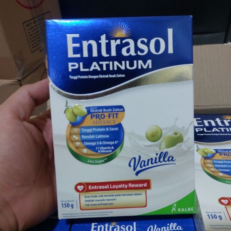 

Entrasol Platinum 150g Vanilla Exp 2026
