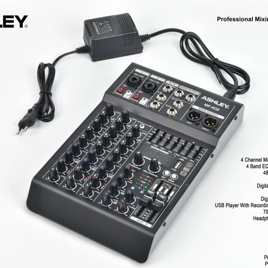 Mixer Ashley MF402 Mikser Ashley mf 402 4channel bluetooth