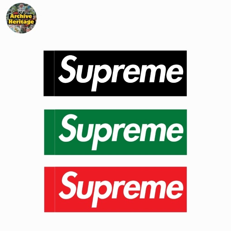 

sticker Supreme logo box stiker