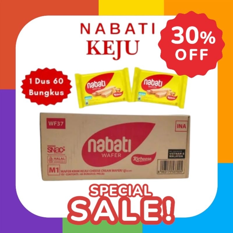 

1 KARTON NABATI WAFER ISI -/+ 60 PCS