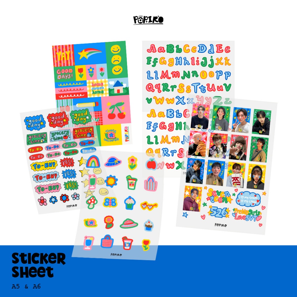 

POPIRO Stickers Galore - A5 & A6 Sticker Sheet