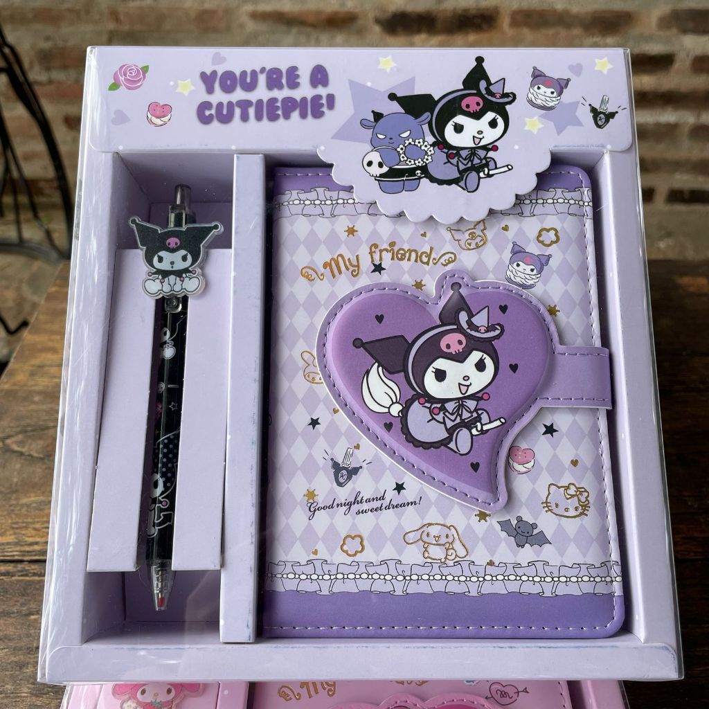 

Gift Set Diary | Buku Catatan Jurnal Anak Kuromi Pompurin Capybara Labubu