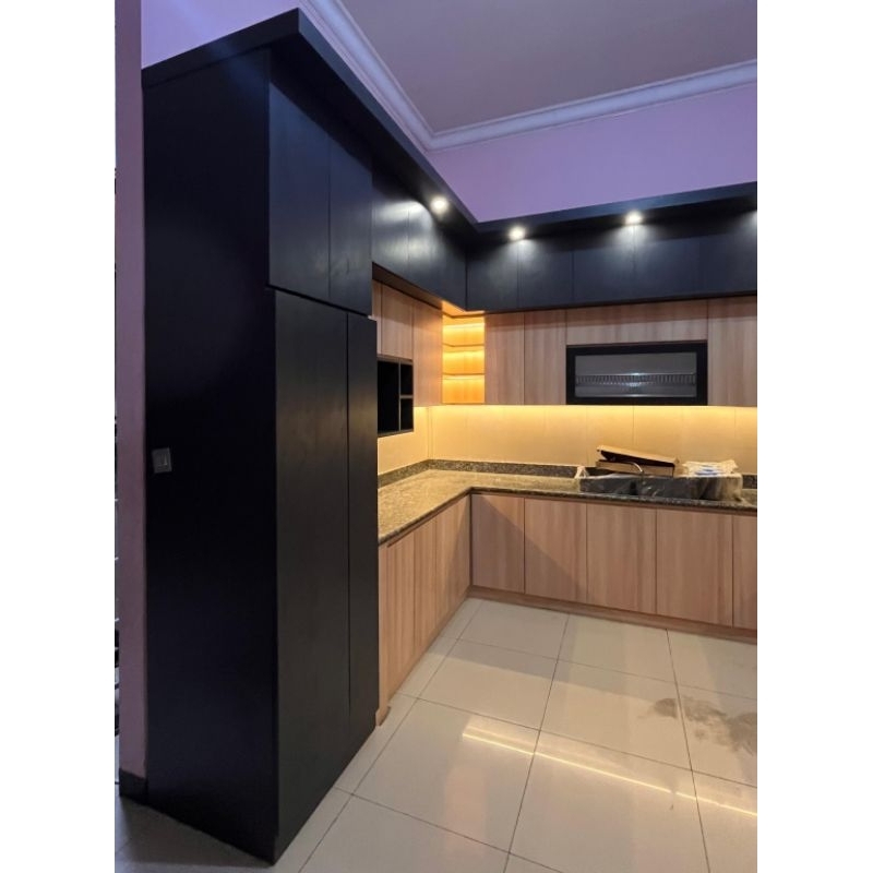 Kitchen Set Minimalis, Lemari Kichen Set Dapur, Lemari Rak Dapur, Kabinet Dapur,Rak Lemari Gantung