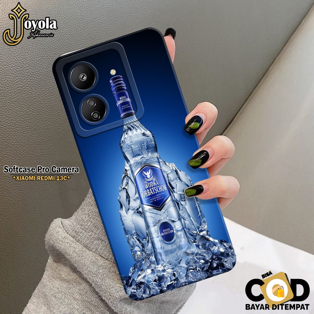 JOYOLA Case Xiaomi Redmi 13C 2023 Terbaru - Fahion Case Minuman - Softcase Xiaomi Redmi 13C - Pro Ca