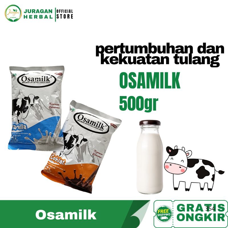 

SUSU OSAMILK - Susu Sapi Bubuk Vanilla dan Coklat Original 500gram