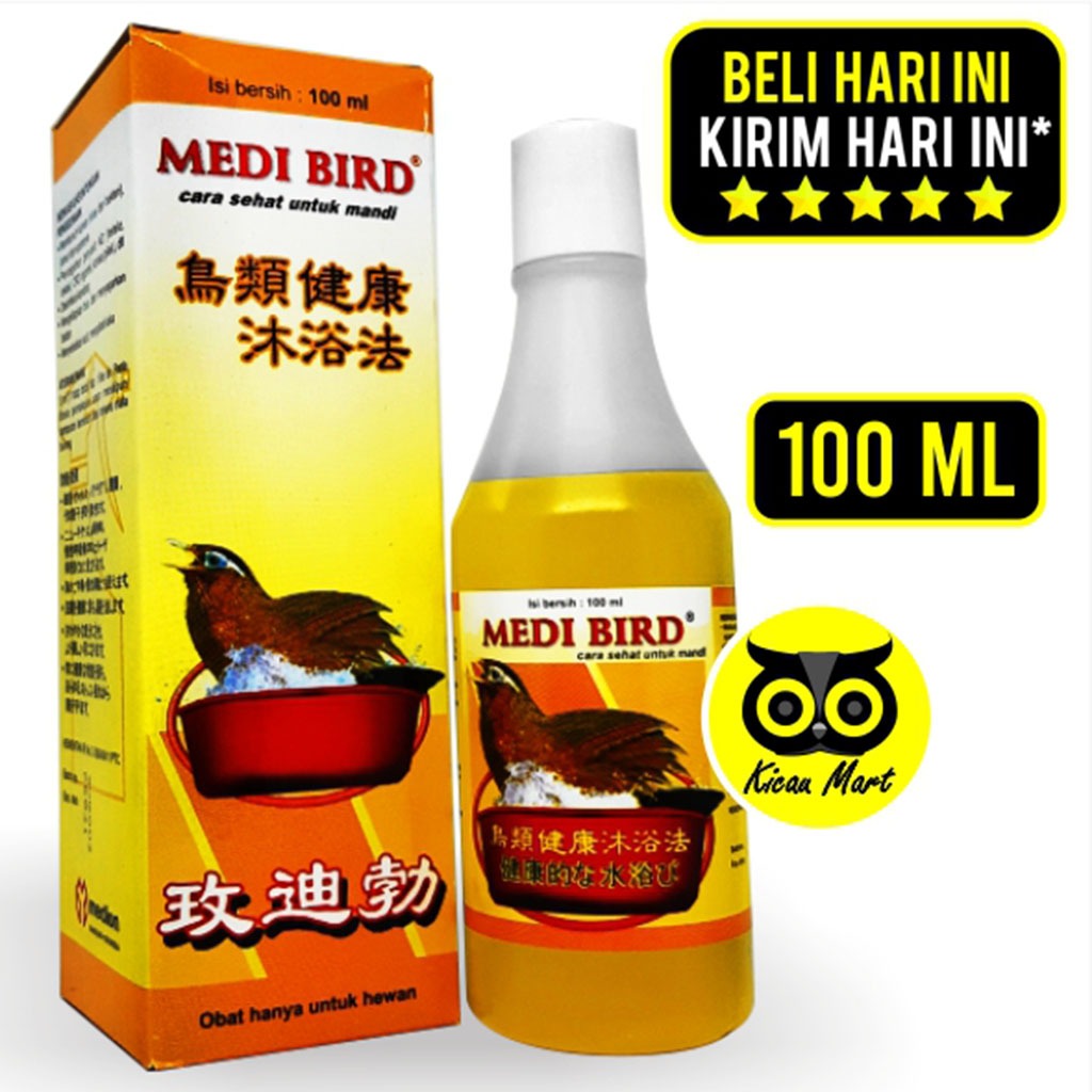 KICAU MART SHAMPO SAMPO OBAT BURUNG MURAI LOVEBIRD MEDI BIRD 100 ML PEMBASMI KUTU JAMUR ATASI KUTUAN
