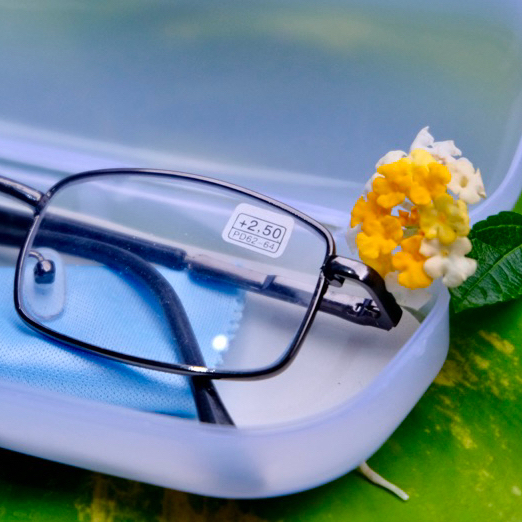 kacamata baca unisex bahan logam dengan engsel pegas, Kacamata rabun dekat