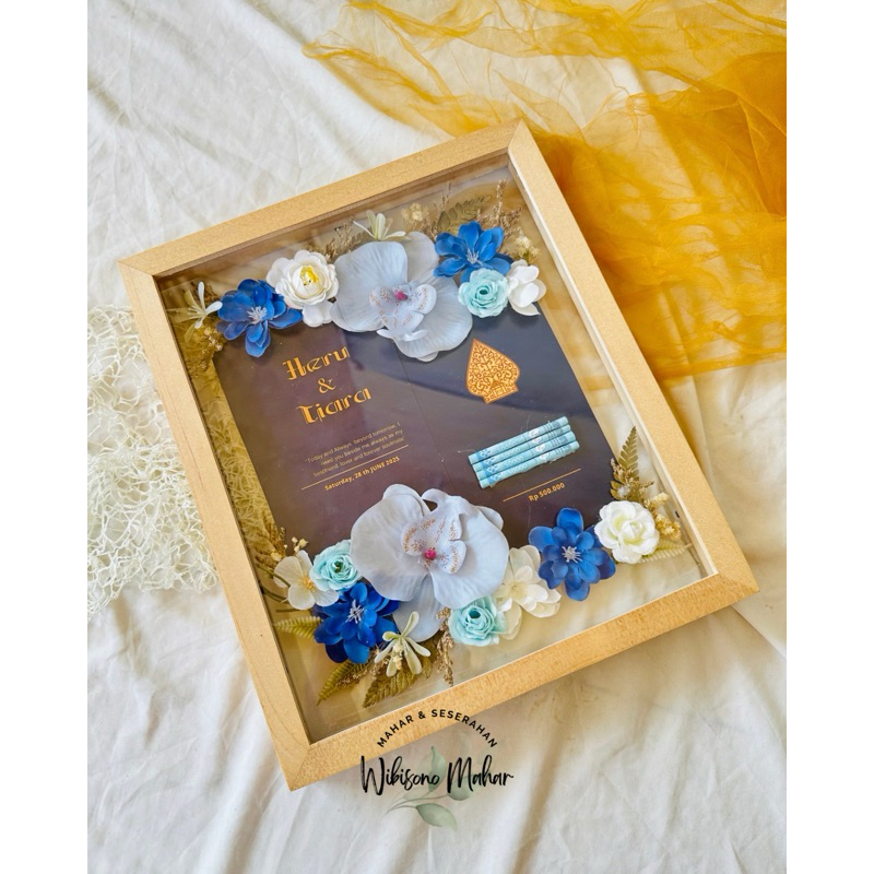 Mahar Frame/ Mahar Anggrek/ Mahar Simbolis/ Pigura Mahar Rustic
