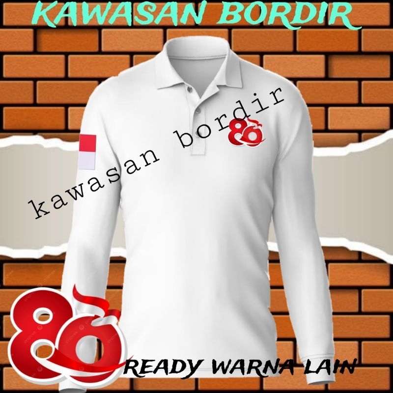 polo shirt HUT RI ke 80 kaos HUT RI ke 80 seragam HUT RI ke 80 kaos kemerdekaan baju kemerdekaan ser