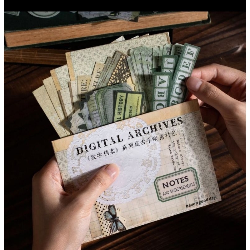 

HI566 Kertas 50 Lembar Aesthetic Vintage Untuk Jurnaling DIY Scrapbook