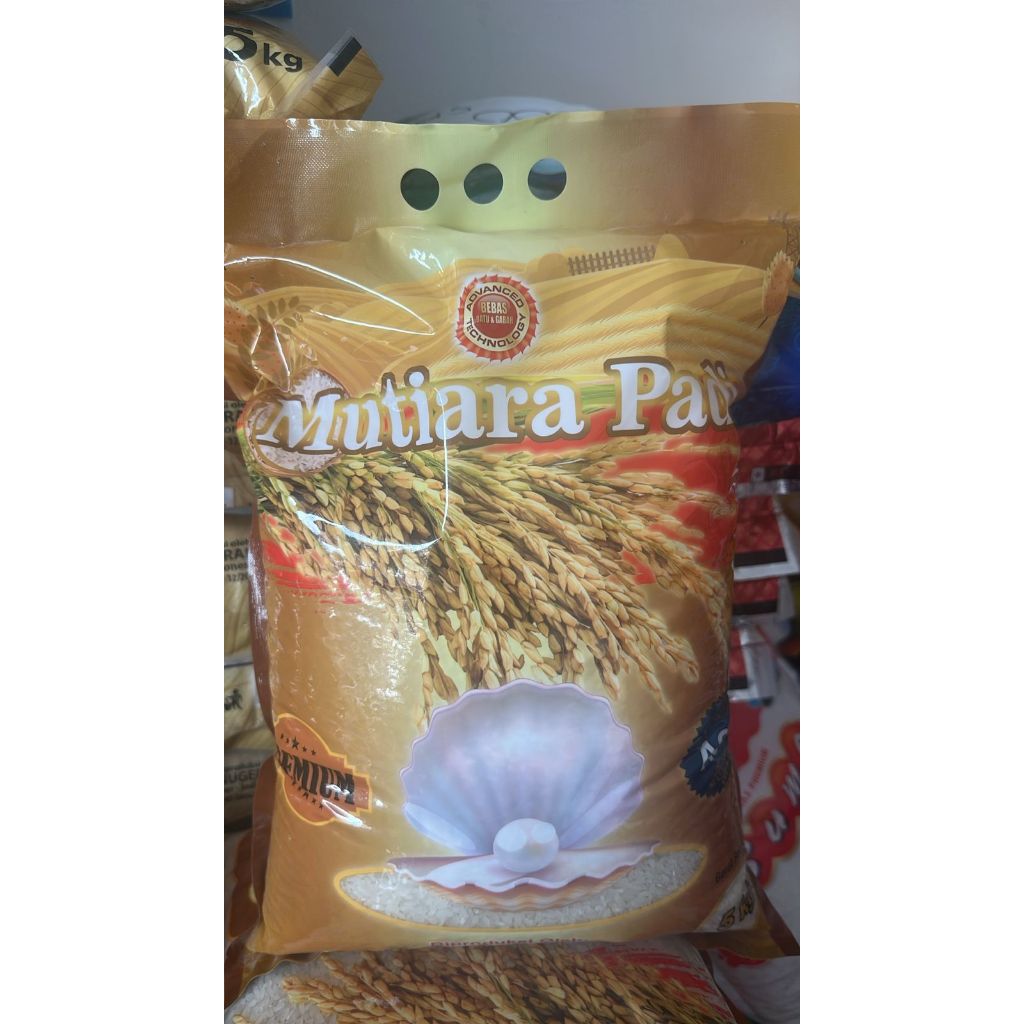 

BERAS MUTIARA PADI KEMASAN 5KG PREMIUM