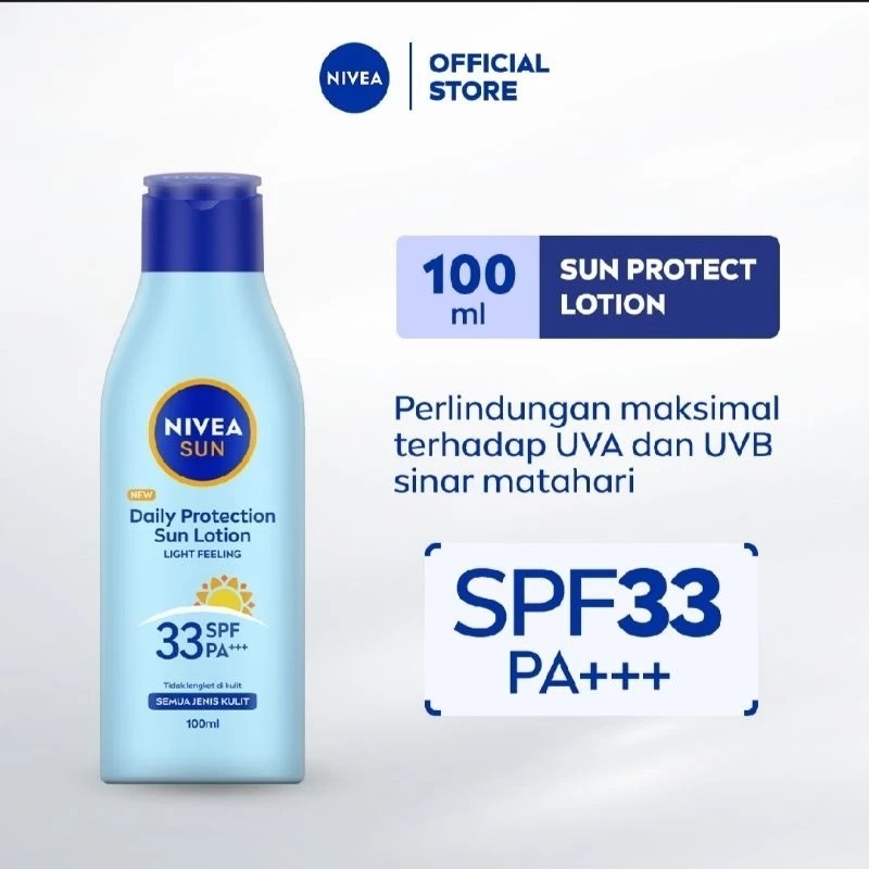 Nivea Daily Sun Protection SPF 33 100 Ml / Nivea Sunblock