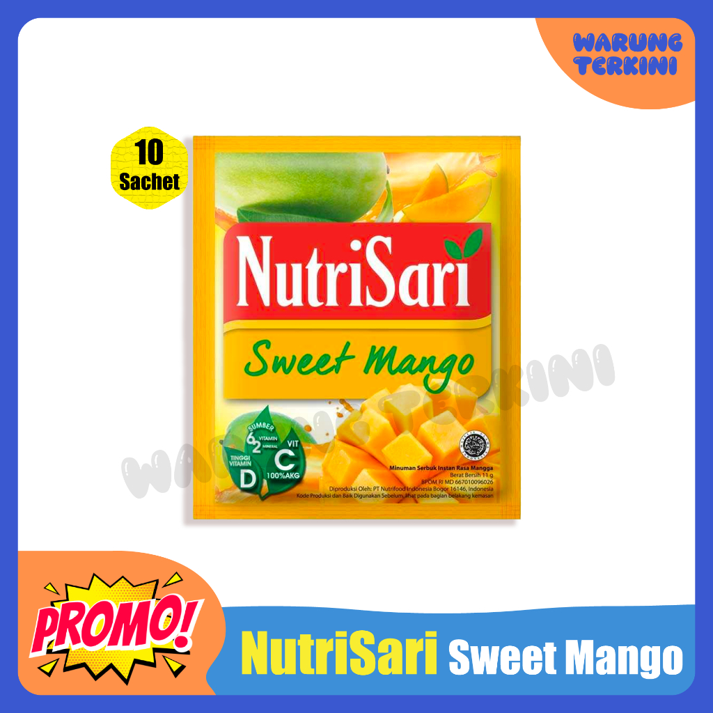 

Nutrisari Sweet Mango 1 Renceng || Minuman Menyegarkan