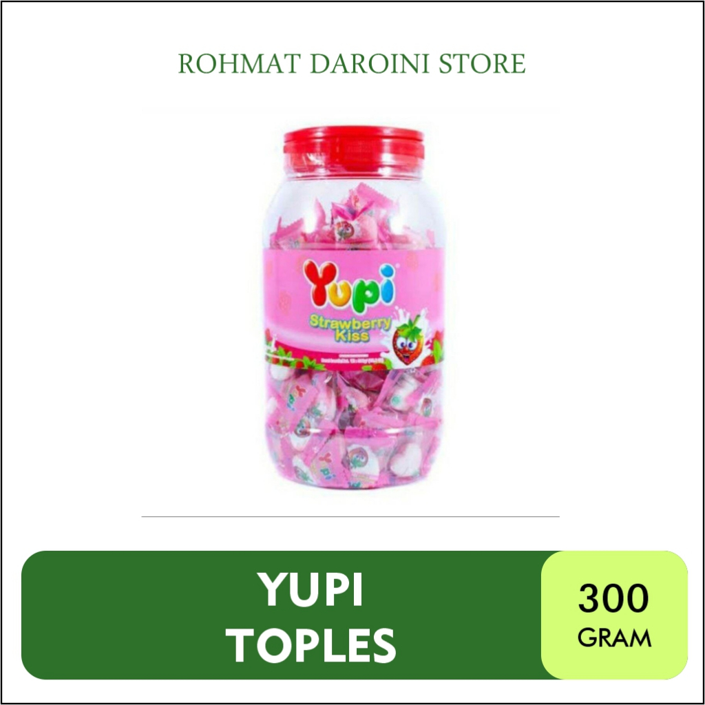

YUPI TOPLES PERMEN STRAWBERRY KISS 300 gr