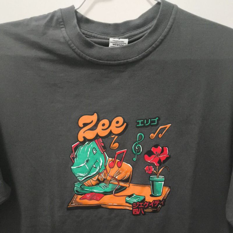 Erigo T-Shirt Oversize emoji series Jkt48 Zee Grey(M)