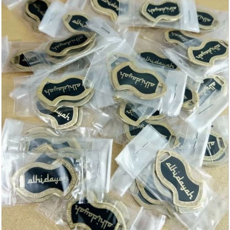 

costum label/label plat hijab/label plat besi/plat trompah