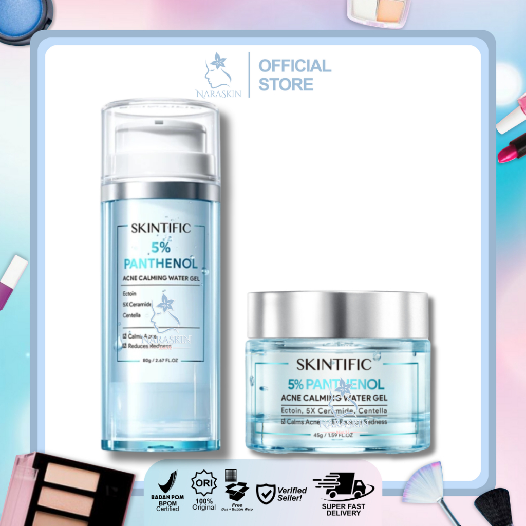 Skintific - Acne Calming Water Gel 45g | 80g | Exfoliating Perawatan Wajah Calming untuk Melembabkan