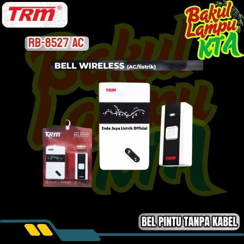 Bel Rumah Wireless TRM RB-8527 AC EU Plug Tanpa Kabel 36 Nada Assalam - RB-8527 AC Isi 2