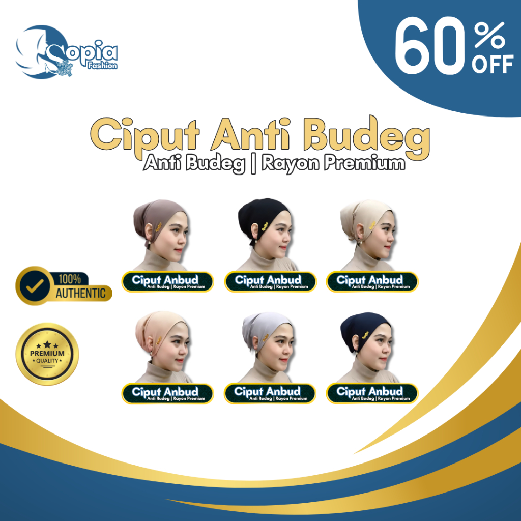 Ciput Anti Budeg – Nyaman Seharian, Nggak Bikin Sakit Telinga - Ciput Anti Budeg Rayon Premium