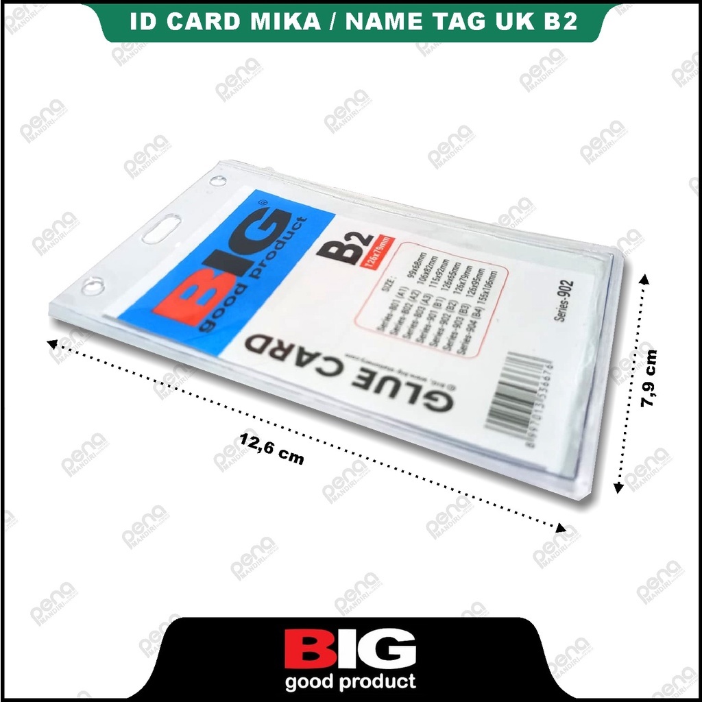 

ID CARD Bening B2 Plastik Mika Card Name Tag Holder