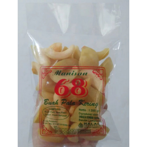 

Manisan Buah Pala Kupas Kering Lampung 68