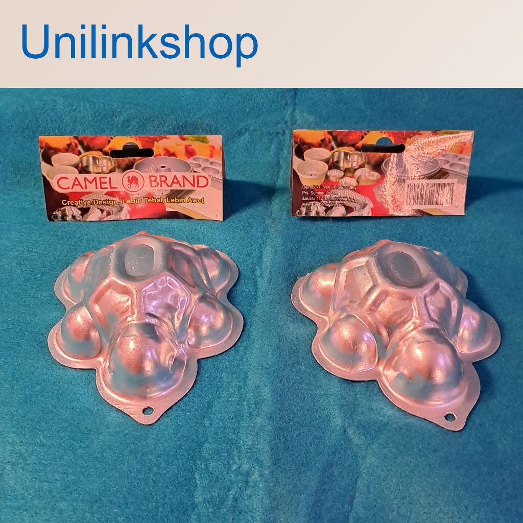 Cetakan kura-kura Aluminium Camel 20cm (Tebal)