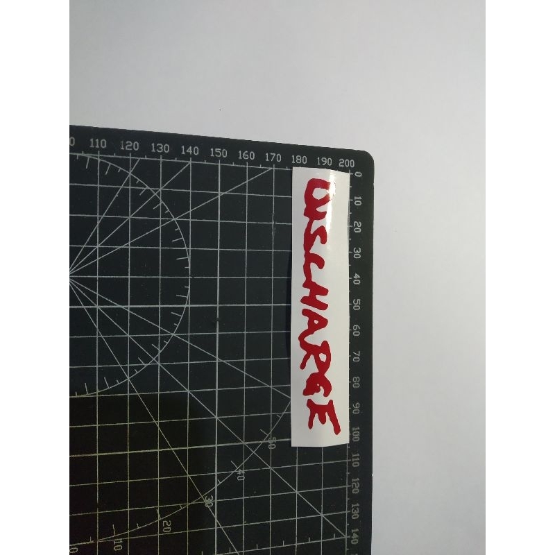 

stiker cutting discharge