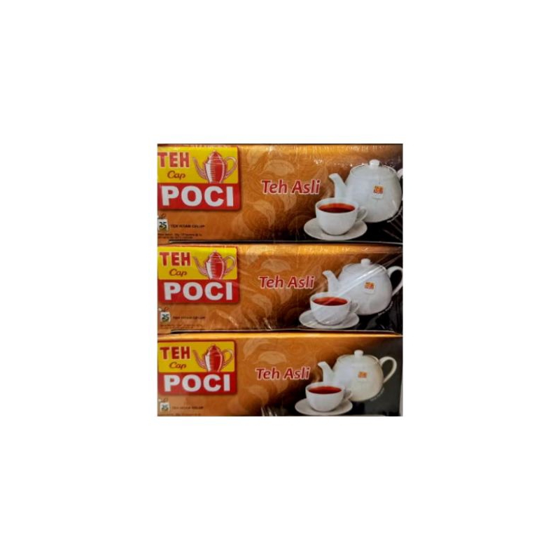 

3 PACK TEH CAP POCI TEH ASLI 25 KANTUNG@2GR