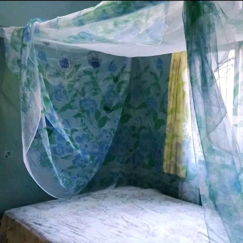 Kelambu Motif Bunga Anti Nyamuk super Jumbo 200x300
