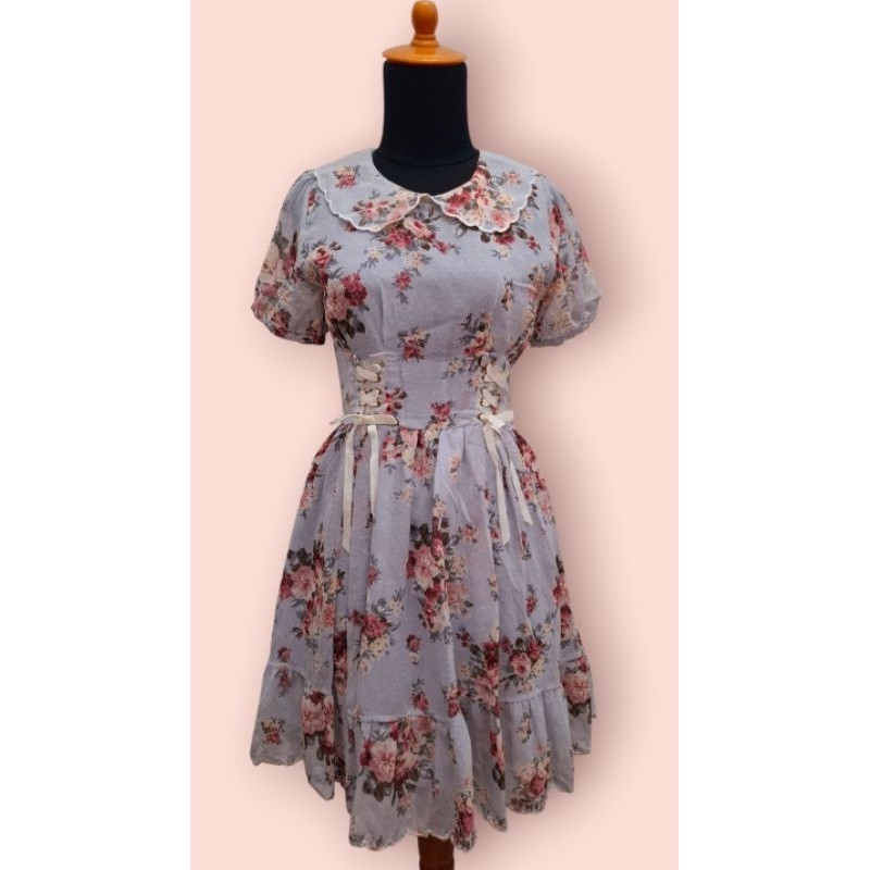 Floral Shabby Kawaii Lolita Dress Brand From Axes Femme Ori 100%