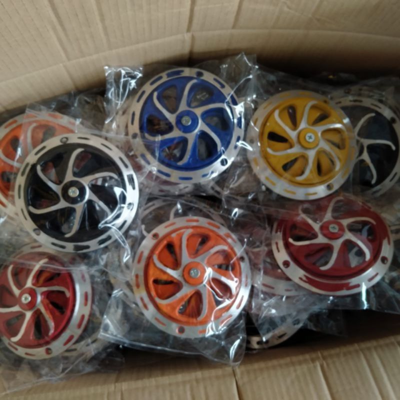 Spiner putar Cover tutup radiator Vario 125 150 LED model spiner warna cnc