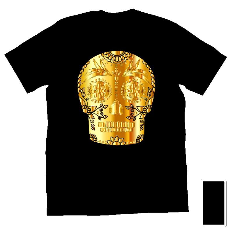 Baju Kaos Tshirt T Shirt Pria Laki Cowok Cewek Perempuan Unisex Anak Dewasa Gambar Skull Tengkorak 3