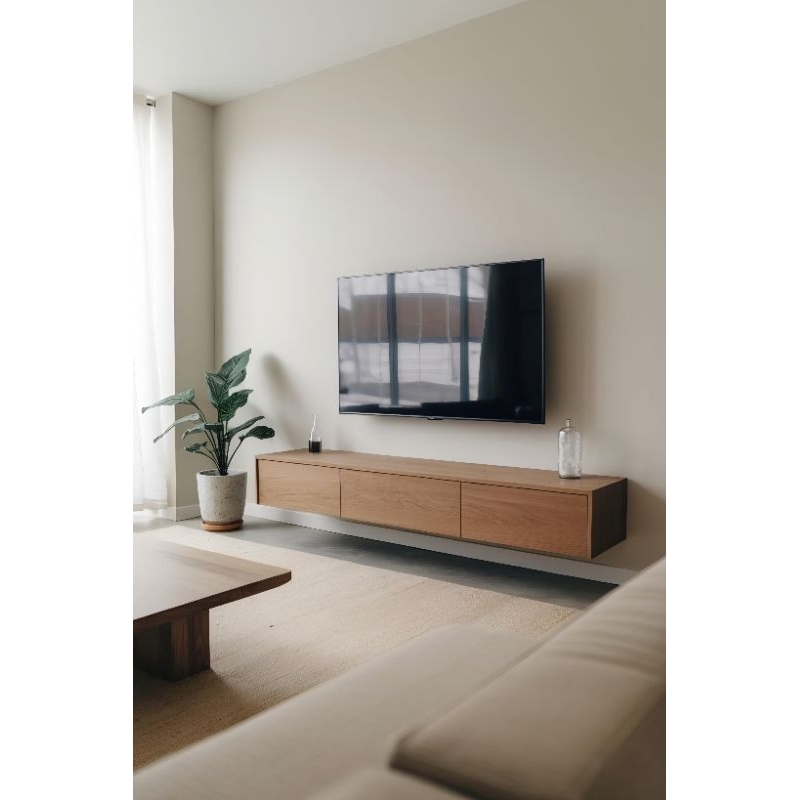 Meja tv gantung minimalis modern