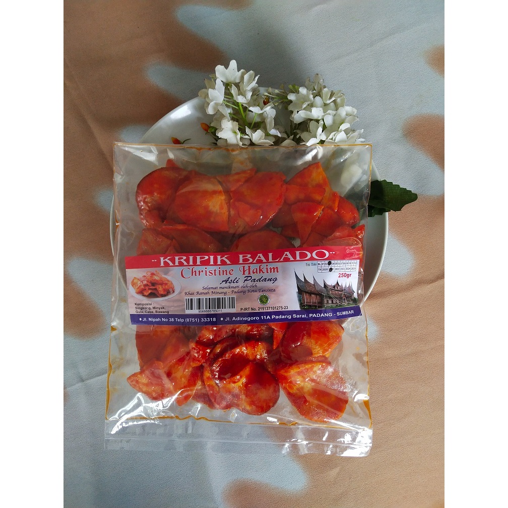 

KERIPIK BALADO CHRISTINE HAKIM PEDAS MANIS VARIAN PANJANG UKURAN 250 GR