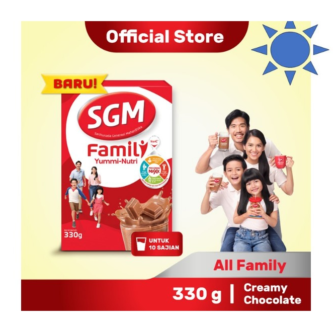 

SGM Family Yummi Nutri Creamy Chocolate Susu Keluarga 330gr