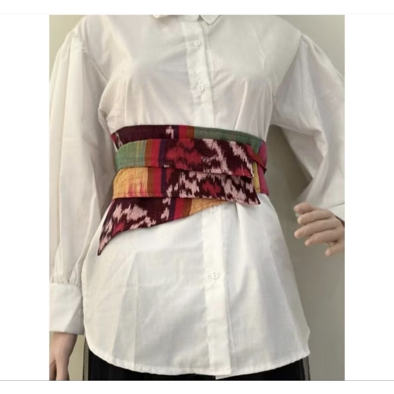 Obi tenun - Obi etnik - belt tenun - belt etnik - ikat pinggang tenun