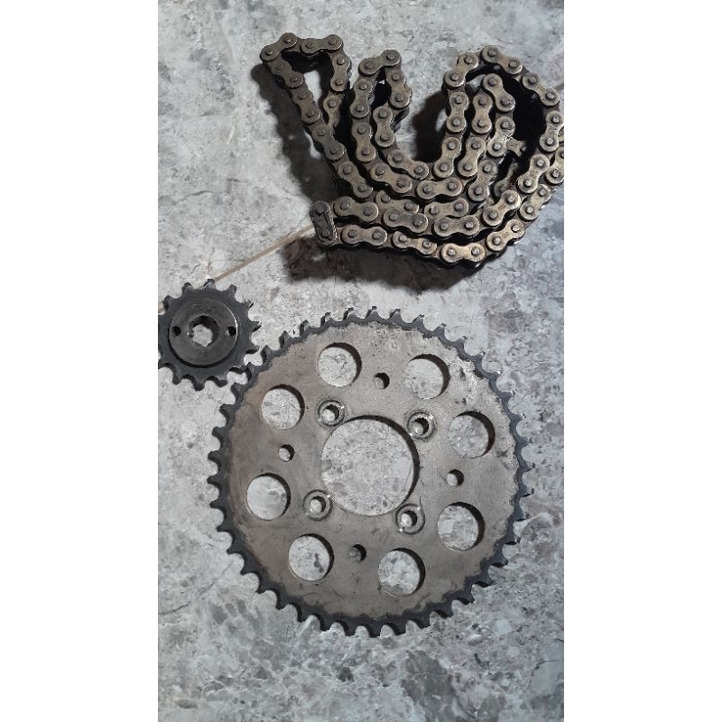 gear set triple s satria 2 tak