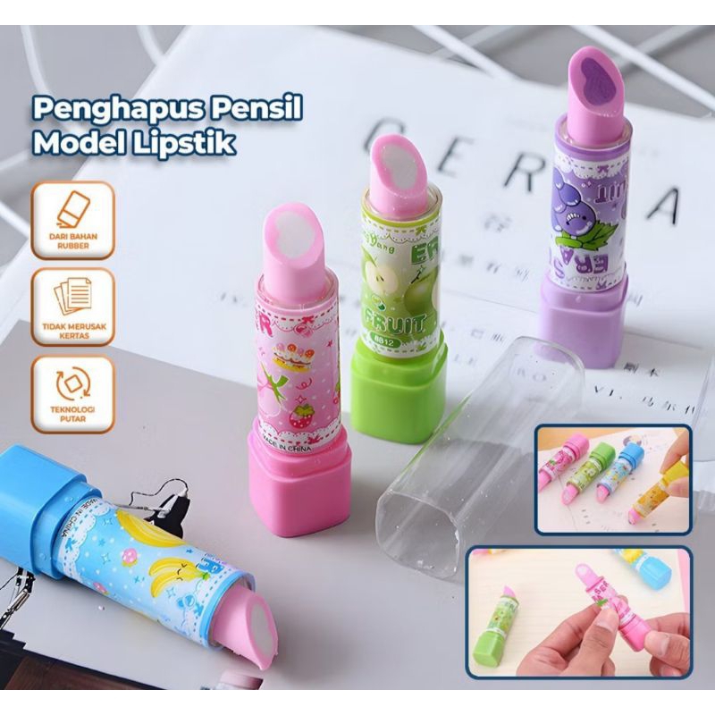 

Penghapus Pensil Bentuk Lipstik