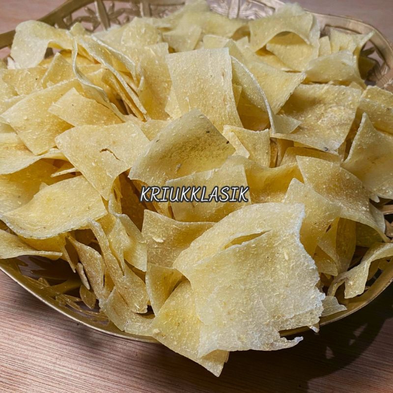 

Krecek Singkong Krecek Ketela Mentah Gurih Keripik Olahan Singkong Mentah Manggleng